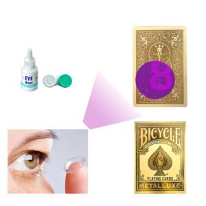 Bicycle Marked Deck Golden for Marking Cards Contact Lenses
