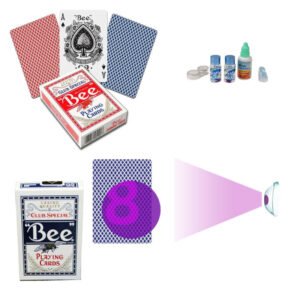 Bee Club Special Infrared Marked Cards for Poker Sunglasses Cheating