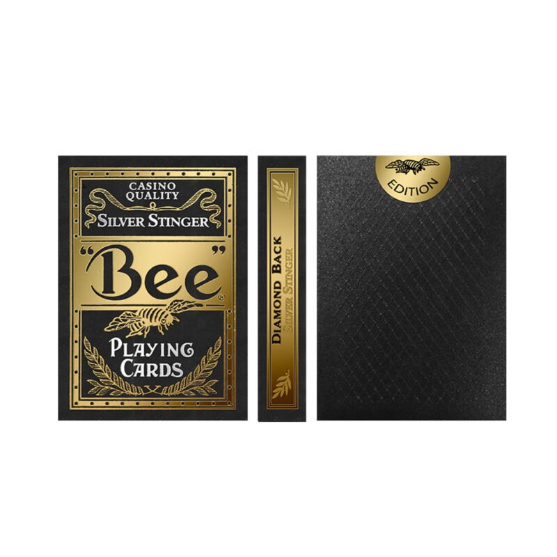 Bee Marked Barcode Decks for Poker Analyzers Black Gold Edition - Image 2