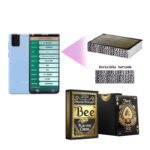 Bee Marked Barcode Decks for Poker Analyzers Black Gold Edition