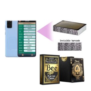 Bee Marked Barcode Decks for Poker Analyzers Black Gold Edition